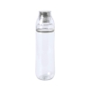 Бутылка для воды FIT, 700 мл; 24,5х7,4см, прозрачный с серым, пластик rPET, прозрачный, серый, пластик - rpet