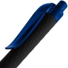 Ручка шариковая Prodir QS01 PRT-P Soft Touch, черная с синим, черный, пластик; покрытие софт-тач