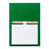 Блокнот с магнитом YAKARI, 40 листов, карандаш в комплекте, зеленый, картон, зеленый, пластик, бумага, дерево