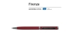 Ручка металлическая шариковая «Firenze», софт-тач, красный, soft touch