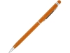 Ручка-стилус металлическая шариковая BAUME, оранжевый