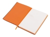 Бизнес-блокнот А5 «C1» soft-touch, оранжевый, кожзам, soft touch