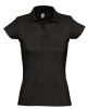 Рубашка поло женская Prescott Women 170, черная, черный, джерси; хлопок 100%, плотность 170 г/м²