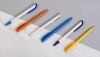 Ручка шариковая JONA T, белый/оранжевый прозрачный#, зеленый, пластик