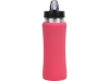 Бутылка спортивная из стали «Коста-Рика», 600 мл, розовый, металл, soft touch