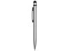 Ручка-стилус металлическая шариковая «Poke», черный, серебристый, металл