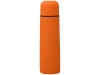 Термос «Ямал Soft Touch» с чехлом, оранжевый, металл, soft touch