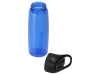 Бутылка для воды c кнопкой «Tank», синий, пластик, полипропилен