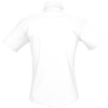 Рубашка женская с коротким рукавом Elite, белая, белый, хлопок 70%; полиэстер 30%, плотность 130 г/м²