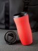 Термостакан Forma, красный, красный, крышка, внутренняя колба - пластик; корпус - нержавеющая сталь; покрытие софт-тач