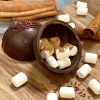 Шоколадная бомбочка «Конпанна с корицей», коричневый, шоколад