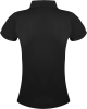 Рубашка поло женская Prime Women 200 черная, черный, полиэстер 65%; хлопок 35%, плотность 200 г/м²; пике
