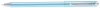 Ручка шариковая Pierre Cardin ACTUEL. Цвет - голубой металлик. Упаковка Р-1, нержавеющая сталь, алюминий