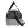 Двухцветная дорожная сумка с RFID из RPET, серый, rpet; полиэстер