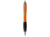 Ручка пластиковая шариковая «Nash», черный, оранжевый, пластик