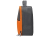 Изотермическая сумка-холодильник «Breeze» для ланч-бокса, серый, оранжевый, полиэстер