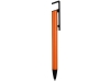 Ручка-подставка шариковая «Кипер Металл», черный, оранжевый, пластик, металл