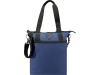 Эко-сумка Repreve® Ocean объемом из переработанного ПЭТ, синий, полиэстер