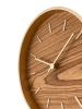 Часы настенные Peri, дуб, шпон дуба; стрелки - пластик, дерево