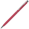 TOUCHWRITER SOFT, ручка шариковая со стилусом для сенсорных экранов, красный/хром, металл/soft-touch, красный, серебристый, хромированная латунь, софт-покрытие