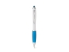 Шариковая ручка с зажимом из металла «SANS BK», голубой, пластик