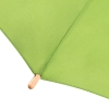 Зонт-трость OkoBrella, зеленое яблоко, зеленый, купол - эпонж, оцинкованная сталь, из переработанного пластика; ручка - дерево; каркас - стеклопластик