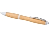 Ручка шариковая «Nash» из бамбука, белый, пластик