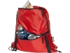 Изолированная сумка со шнурком «Adventure» из переработанных материалов, красный, полиэстер
