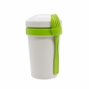 Ланч-бокс Veggie to go Green Line с вилкой (салатовый), зеленый, 65% сахарного тростника,35% пластик