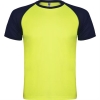 Спортивная футболка INDIANAPOLIS мужская, ФЛУОРЕСЦЕНТНЫЙ ЖЕЛТЫЙ/МОРСКОЙ СИНИЙ 3XL, флуоресцентный желтый/морской синий