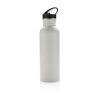 Спортивная бутылка для воды Deluxe, белый, нержавеющая сталь