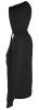 Толстовка женская на молнии с капюшоном Seven Women, черная, черный, полиэстер 50%; хлопок 50%, плотность 280 г/м²; мольтон