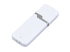 USB 2.0- флешка на 16 Гб с оригинальным колпачком, белый, пластик