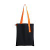 Шоппер Superbag black (чёрный с оранжевым), чёрный с оранжевым, хлопок
