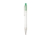 Ручка шариковая из переработанного PET «HARLAN», зеленый, прозрачный, пластик