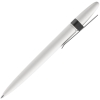 Ручка шариковая Prodir DS5 TSM Metal Clip, белая с серым, белый, серый, пластик; металл