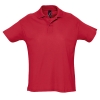 Рубашка поло мужская SUMMER II, красный, XS, 100% хлопок, 170 г/м2, красный, гребенной хлопок 100%, плотность 170 г/м2, пике