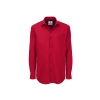 Рубашка мужская с длинным рукавом Heritage LSL/men, красный, гребенной хлопок 100%, ткань поплин