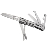 Нож перочинный Stinger, 112 мм, 9 функций, материал рукояти: нержавеющая сталь (серебристый), серебристый