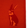 Плед Stereo Bunny, красный, красный, акрил
