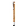 Ручка-стилус из бамбука, коричневый, дерево, металл
