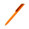 Ручка шариковая FLOW PURE, оранжевый корпус/прозрачный клип, покрытие soft touch, пластик, оранжевый, пластик