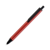 Ручка шариковая со стилусом FLUTE TOUCH, красный, металл/пластик