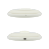 Беспроводное зарядное устройство Atomic с LED подсветкой (белый), белый, пластик