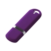 Флешка Memo, 8 Гб, фиолетовая, фиолетовый, пластик; покрытие софт-тач