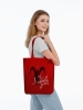 Холщовая сумка «Любовь зла», красная, красный, хлопок