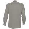 Рубашка мужская с длинным рукавом Boston, серая, серый, хлопок 70%; полиэстер 30%, плотность 135 г/м²
