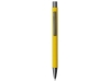 Ручка металлическая soft-touch шариковая «Tender», серый, желтый, soft touch