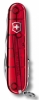 Офицерский нож Huntsman 91, прозрачный красный, красный, прозрачный, металл; пластик