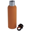 Термобутылка Sherp, оранжевая, оранжевый, крышка - пластик; корпус - металл; покрытие софт-тач